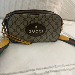 Gucci Beige and Brown Crossbody Bag